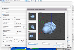 Antenna selection and 3D propagation pattern visualization